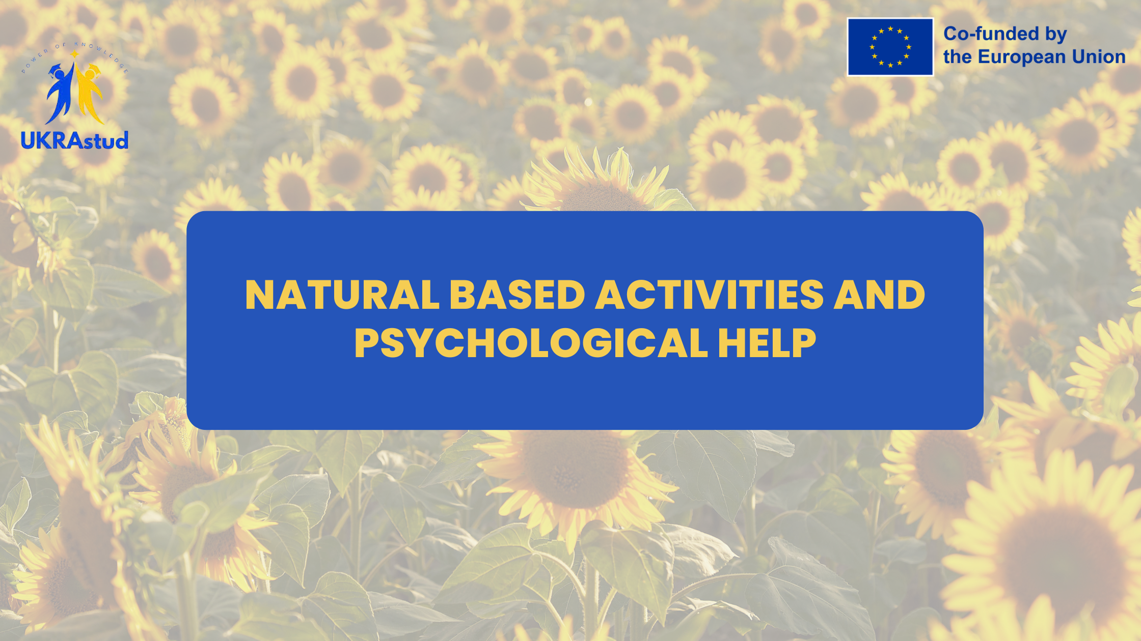 Nature-based activities and psychological health